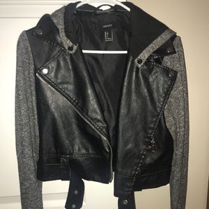 Cropped Leather Jacket